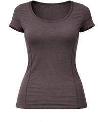 Conquista - Fitted Short-Sleeve Jersey Top With Sculpted Seams - Lyst