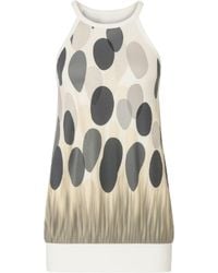 Conquista - Print Mini Dress With Banded Hem - Lyst