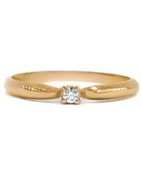 Marteliè - Solitaire Ring With Brilliant-Cut Synthetic Diamond - Lyst