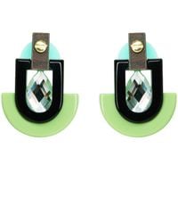 Gissa Bicalho - Handmade Acrylic Earring Deco S Stone Mirror Drop - Lyst