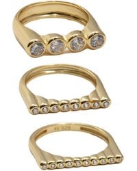 Argento Vivo - The Gemma Ring Stack - Lyst