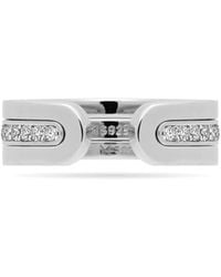 Meulien - Modular Thin Band Ring Set With Pave Cz - Lyst