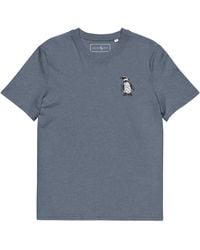 Anchor and Crew - Heather Penguin Suit Actual Life Organic Cotton Embroidered T-Shirt - Lyst