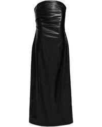 Ats the Label - Sienna Leather Tube Midi Dress - Lyst