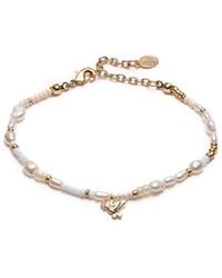 With Love Darling - Peace Pearl Bracelet - Lyst
