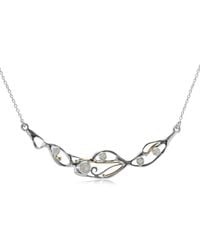 Isla Silver - Moonstone Organic Flow Statement Necklace - Lyst