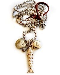 Persia Dona Jewelry - Vintage Charm Fish Necklace - Lyst