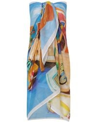 DHARA SHETH DUBAI - Mediterranean Escape Resort Cotton Sarong - Lyst