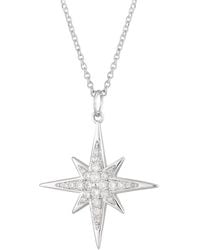 Scream Pretty - Large Sparkling Starburst Necklace With Slider Clasp - Lyst