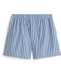 Thinking Mu - Haitam Striped Bermuda Shorts - Lyst