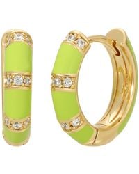 Leeada Jewelry - Lamill Enamel Huggies - Lyst