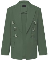 Audrey Vallens - Cotton Blazer Sage - Lyst