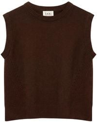 Loop Cashmere - Ribbed Detail Tank Sweater - Lyst