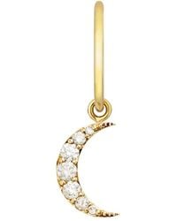 Zoe & Morgan - Luna Diamond Single Hoop - Lyst