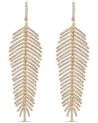 SALLY SKOUFIS - Freedom Earrings With Made Cz Diamond Stimulant - Lyst