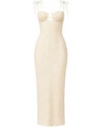 Montce - Neutrals Amalia Texture Petal Long Slip Dress - Lyst