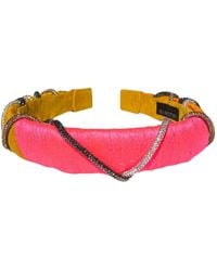Simitri - Papaya Pop Braided Headband - Lyst