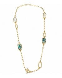 By Ozge - Ocean Aura Plated Long Necklace - Lyst