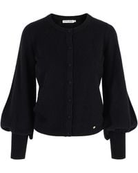 tirillm - Ava Cashmere Cardigan With Puffed Sleeves - Lyst