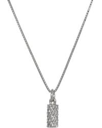 Edge Only - Diamond Cut Cylinder Pendant Sterling - Lyst