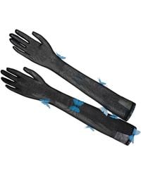 Empress Mimi - Morphology Long Mesh Gloves With Butterfly Detail - Lyst