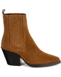 Keith Scarrott Shoes - Monti Tan Suede Ankle Boot - Lyst