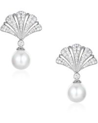 Santinni - 'Sovereign' Earrings With Pearl - Lyst