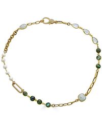 Loni Paul Jewelry - Moonstone, Labradorite, Crystal & Pearl Short Necklace - Lyst