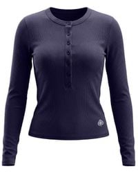 Be Athletica - Essential Long-Sleeve Henley Top - Lyst