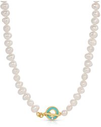 Leeada Jewelry - Tropez Pearl Necklace - Lyst