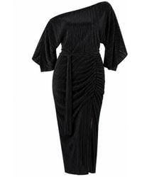 Girl In Mind - Vendy Off The Shoulder Ruched Detail Midi Dress - Lyst