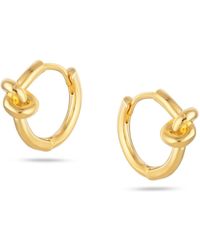 Arctic Fox & Co. - Hoop Earrings With Knot - Lyst