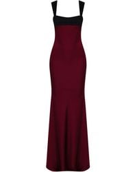 Herfetch - Neutrals Maxi Dress-Burgundy - Lyst