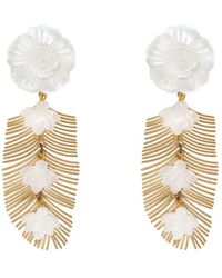 Pats Jewelry - Jasmine Leaf Earrings - Lyst