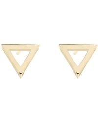 Sheida Farrokhi - Triangle Stud Earrings - Lyst