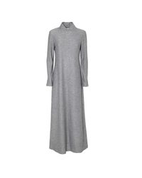 Julia Allert - Textured Knit Floor-length Long Sleeve Dress - Lyst
