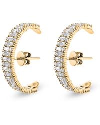 SALLY SKOUFIS - Culture Earrings With Made Cz Diamond Stimulant - Lyst