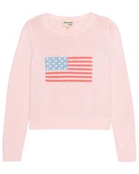 Ellsworth & Ivey - American Flag Fashion Crewneck Sweater - Lyst