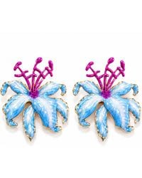 The Pink Reef - Hibiscus Earring - Lyst