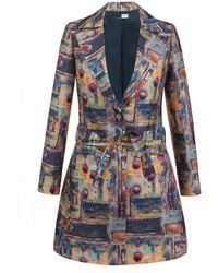 Richa Sharma - Abstract Print Single Breasted Blazer Dress - Lyst