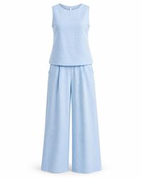 Oh!Zuza - Matte Viscose Top & Wide-Leg Trousers Set - Lyst