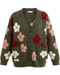 Saachi - Floral Knit Cardigan - Lyst