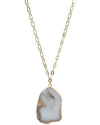 YAA YAA LONDON - Chunky And I Like It Long Gemstone Pendant Necklace - Lyst