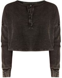 Known Supply - Waffle Long Sleeve Henley Tee - Lyst