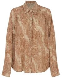Raffya - Ginger Button Down Tiger Print Shirt - Lyst