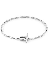 Anchor and Crew - Alex Twist Chain T-Bar Bracelet - Lyst