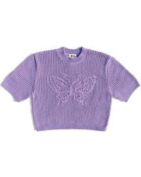 Gigi Knitwear - Butterfly Cotton Knit T-Shirt - Lyst