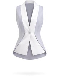 Lumina Eligma - The Gathered Suit Vest Ensemble - Lyst