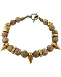 Rachel Nathan - Neutrals On Point: Crinoid Fossil Bracelet - Lyst