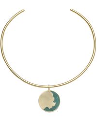 Zeworks - Kaia Malachite Choker - Lyst